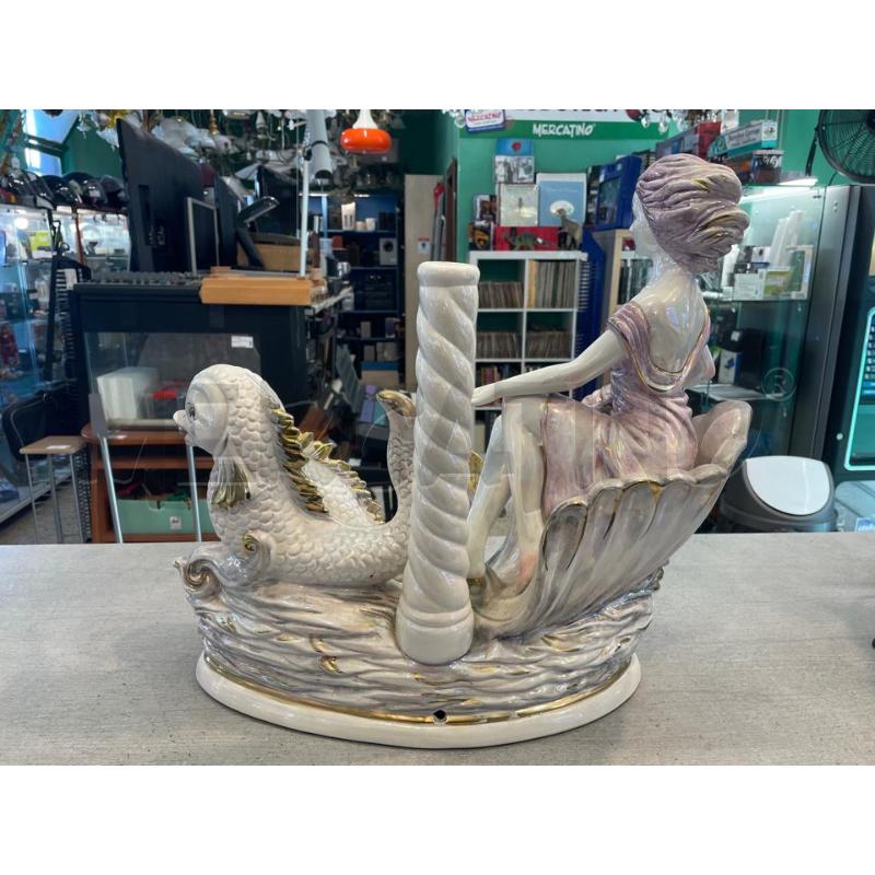 PORTA LAMPADA CERAMICA CAPODIMONTE  | Mercatino dell'Usato Nichelino bardonecchia 5