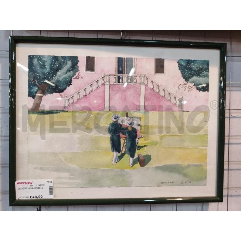 QUADRO ACQUARELLO | Mercatino dell'Usato Nichelino bardonecchia 1