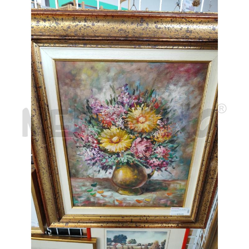 QUADRO AD OLIO BOUQUET FLOREALE  | Mercatino dell'Usato Nichelino bardonecchia 1