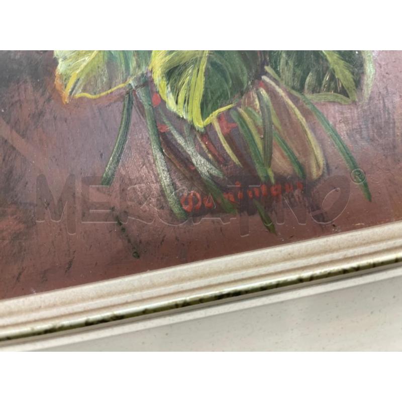 QUADRO AD OLIO FLOREALE  | Mercatino dell'Usato Nichelino bardonecchia 3