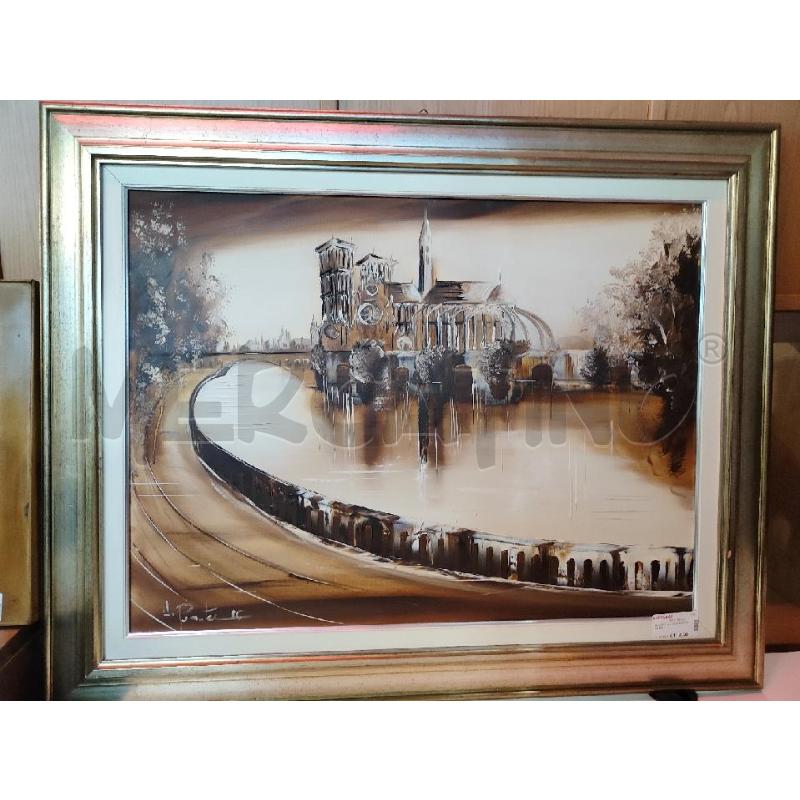 QUADRO AD OLIO NOTRE DAME  | Mercatino dell'Usato Nichelino bardonecchia 1