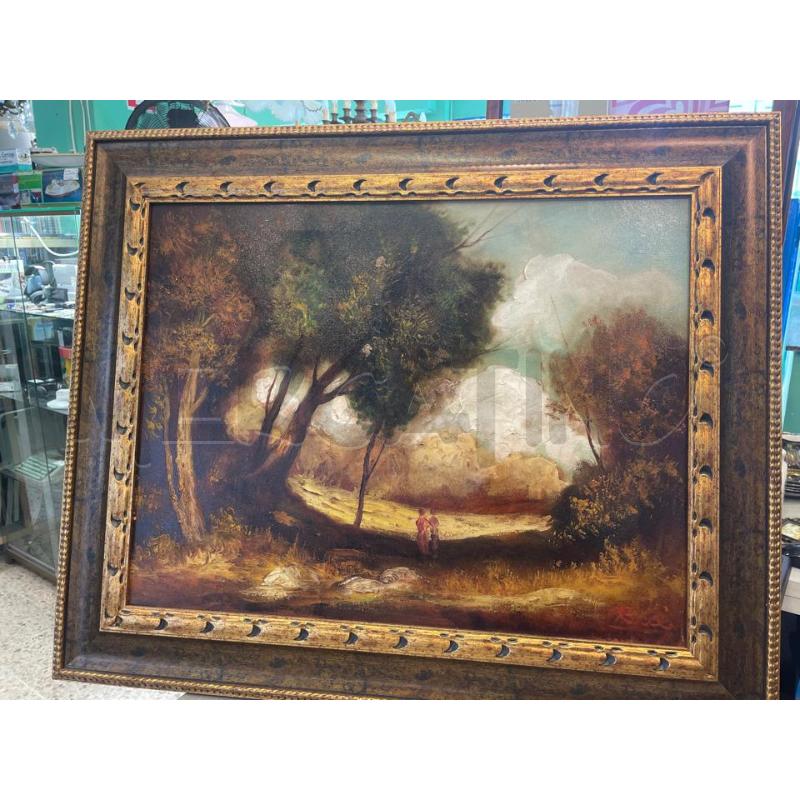QUADRO AD OLIO PAESAGGIO AUTUNNALE | Mercatino dell'Usato Nichelino bardonecchia 1
