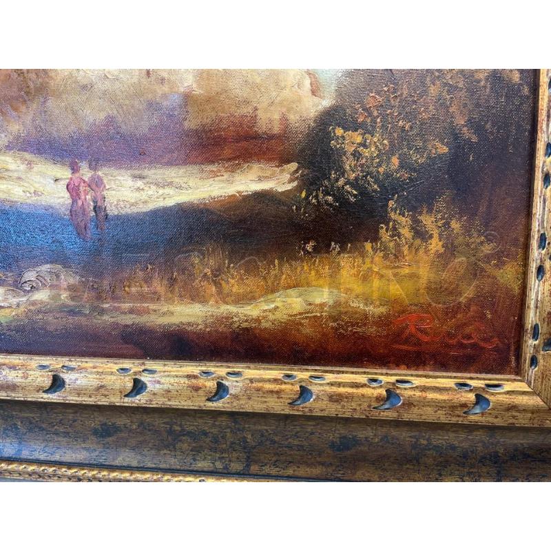 QUADRO AD OLIO PAESAGGIO AUTUNNALE | Mercatino dell'Usato Nichelino bardonecchia 2