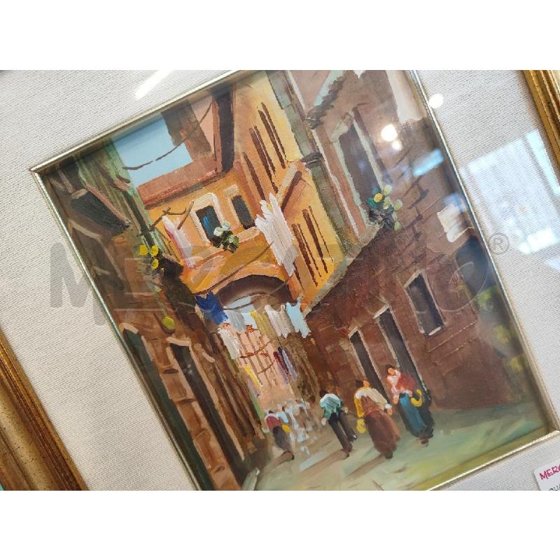 QUADRO AD OLIO VICOLO DI PAESE  | Mercatino dell'Usato Nichelino bardonecchia 2