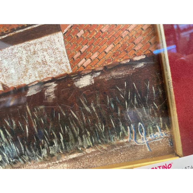 QUADRO AD OLIO VISTA SU RIVOLI  | Mercatino dell'Usato Nichelino bardonecchia 3