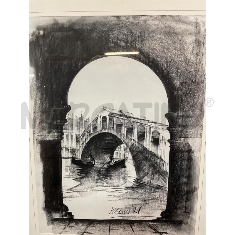 QUADRO DISEGNO PONTE DI RIALTO | Mercatino dell'Usato Nichelino bardonecchia 1