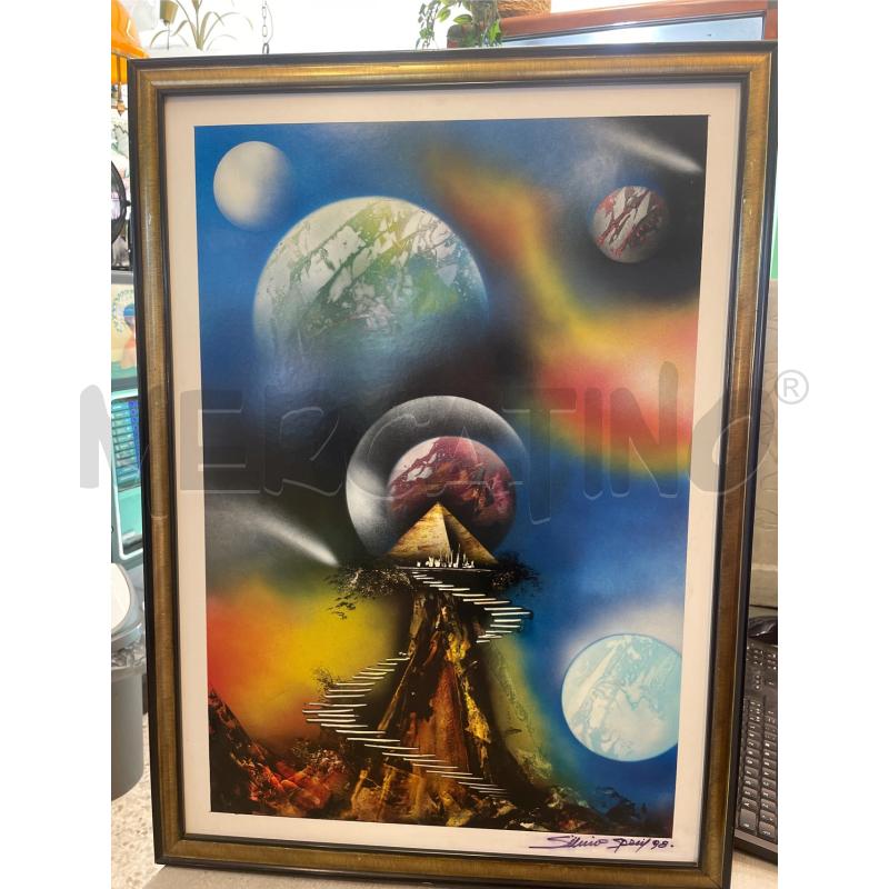 QUADRO FUTURISTICO SPRAY    | Mercatino dell'Usato Nichelino bardonecchia 1