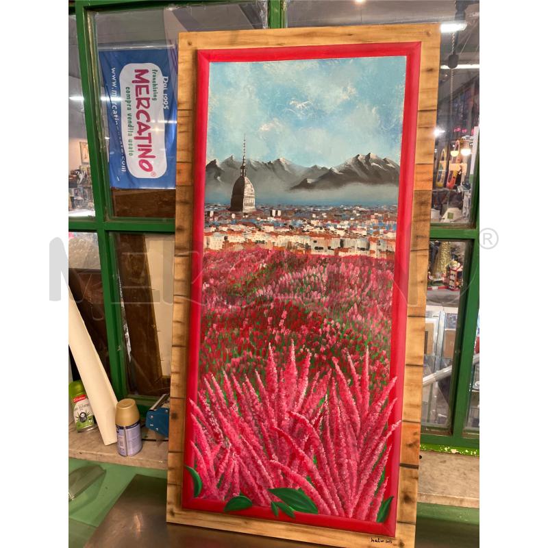 QUADRO MOLE FIORI AMARANTO | Mercatino dell'Usato Nichelino bardonecchia 1