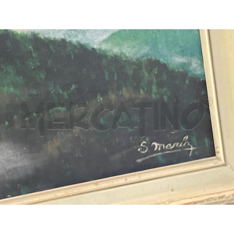 QUADRO OLIO EPOCA MONVISO ANNI 50 | Mercatino dell'Usato Nichelino bardonecchia 2