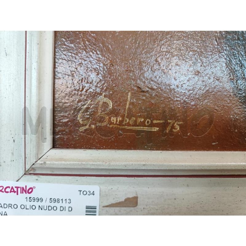 QUADRO OLIO NUDO DI DONNA | Mercatino dell'Usato Nichelino bardonecchia 2