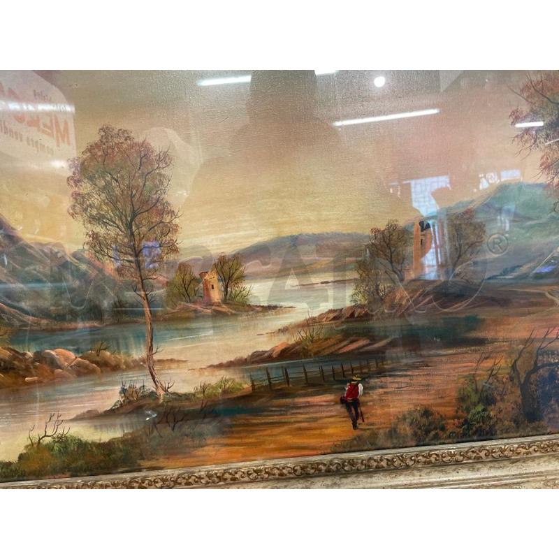 QUADRO OLIO PISANI CORNICE DECORATA MISURE IMPONENTI | Mercatino dell'Usato Nichelino bardonecchia 5