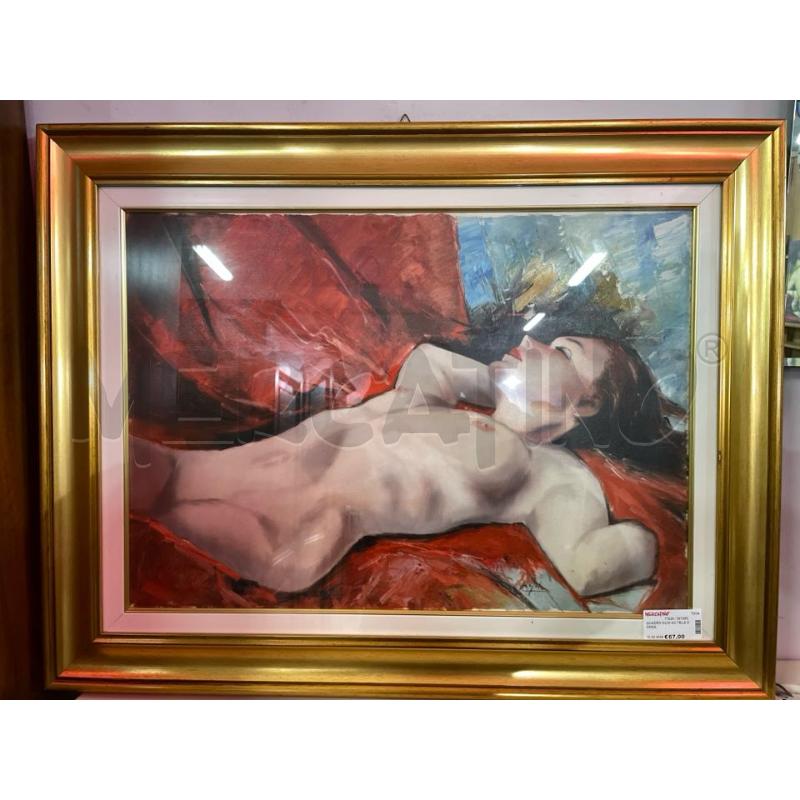 QUADRO OLIO SU TELA DONNA  | Mercatino dell'Usato Nichelino bardonecchia 1