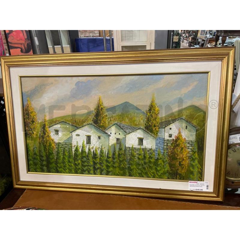 QUADRO OLIO SU TELA PAESAGGIO MONTANO | Mercatino dell'Usato Nichelino bardonecchia 1