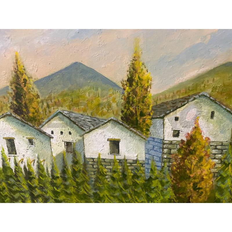 QUADRO OLIO SU TELA PAESAGGIO MONTANO | Mercatino dell'Usato Nichelino bardonecchia 2