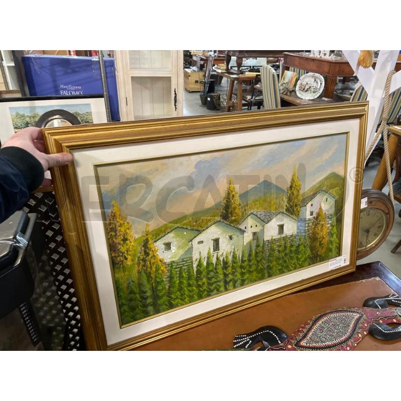 QUADRO OLIO SU TELA PAESAGGIO MONTANO | Mercatino dell'Usato Nichelino bardonecchia 3