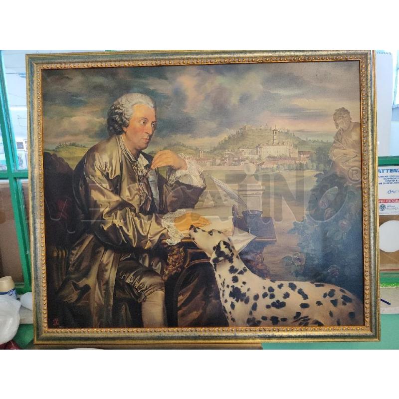 QUADRO OLIO SU TELA SCENA SETTECENTESCA | Mercatino dell'Usato Nichelino bardonecchia 2