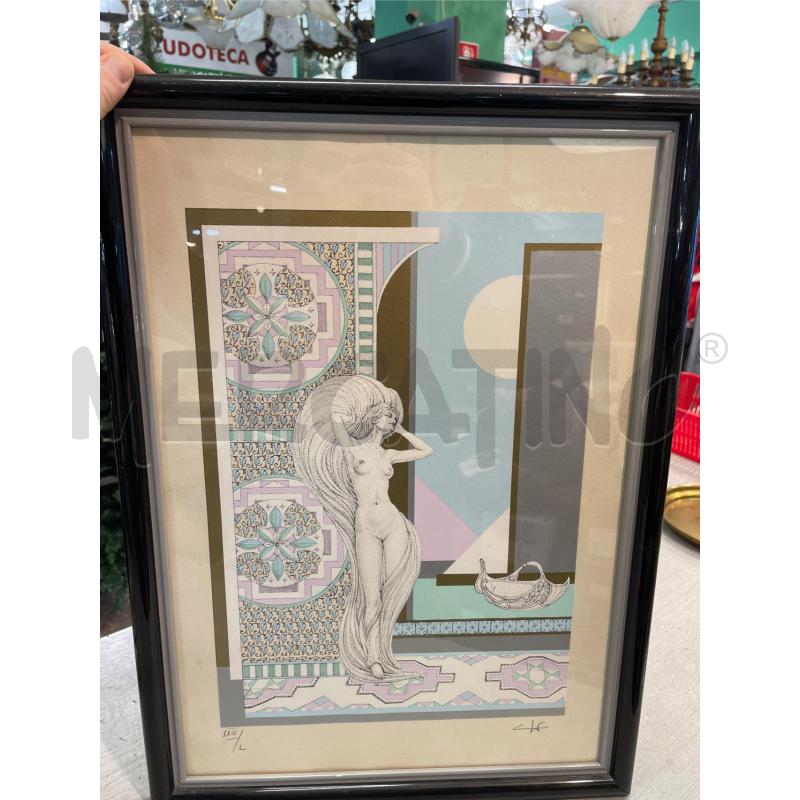QUADRO SERIGRAFIA DONNA ASTRATTA | Mercatino dell'Usato Nichelino bardonecchia 2