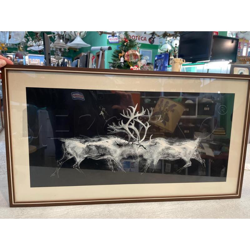 QUADRO SERIGRAFIA RENNE | Mercatino dell'Usato Nichelino bardonecchia 1