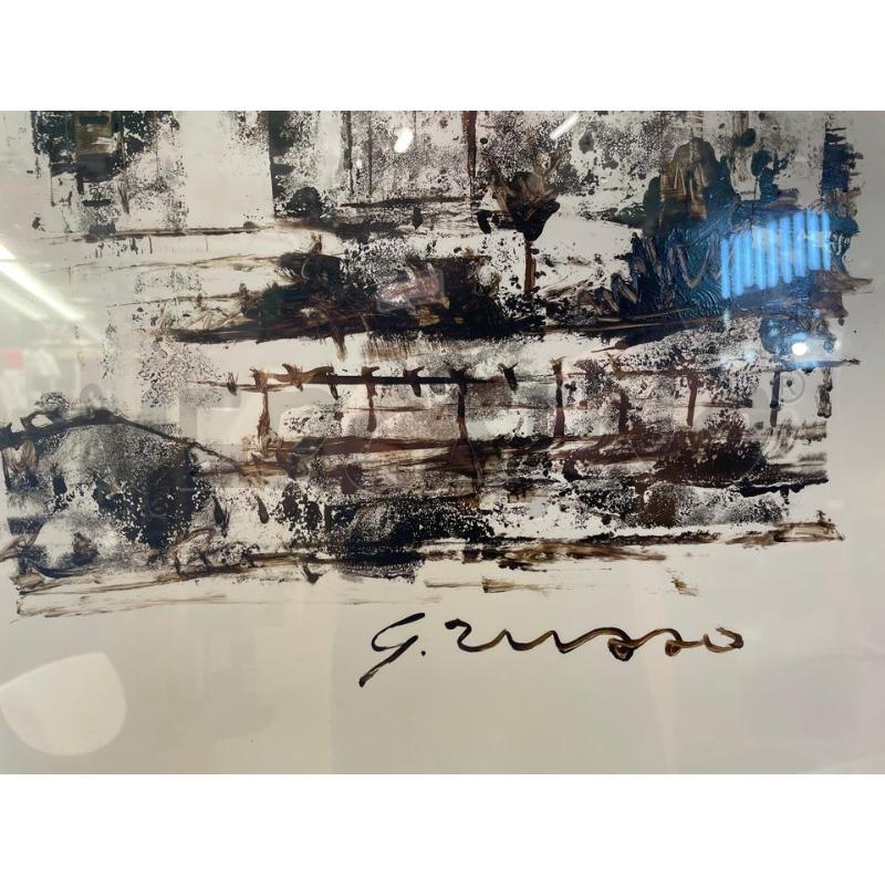 QUADRO TECNICA RAFFIGURANTE BORSO ANTICO FIRMATO G.RUSSO | Mercatino dell'Usato Nichelino bardonecchia 2