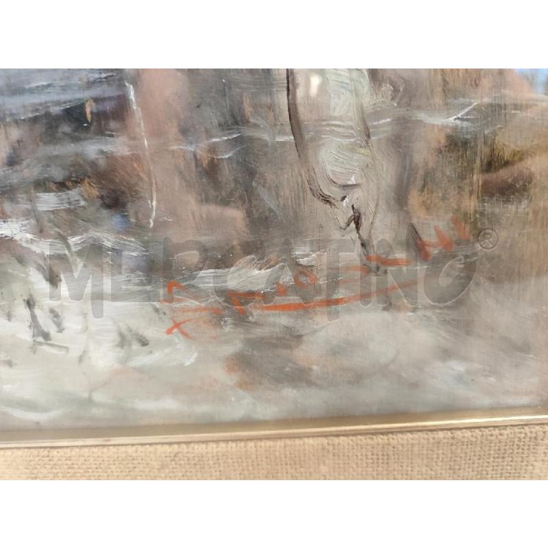 QUADRO TORRENTE OLIO SU TELA 115X86 | Mercatino dell'Usato Nichelino bardonecchia 3