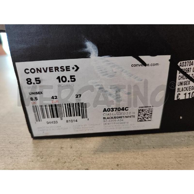 SCARPE DONNA CONVERSE ALL STAR NERE | Mercatino dell'Usato Nichelino bardonecchia 3