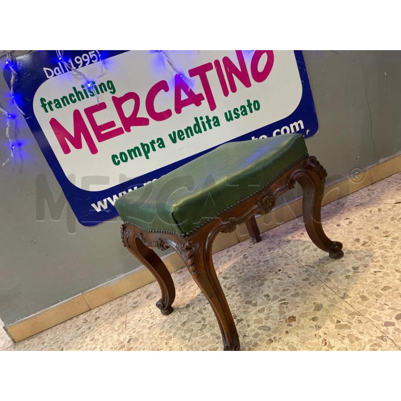 SGABELLO IN LEGNO SEDUTA IN PELLE IMBOTTITA | Mercatino dell'Usato Nichelino bardonecchia 1