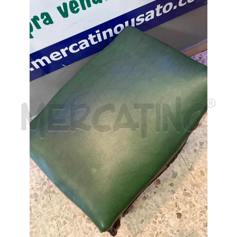 SGABELLO IN LEGNO SEDUTA IN PELLE IMBOTTITA | Mercatino dell'Usato Nichelino bardonecchia 3