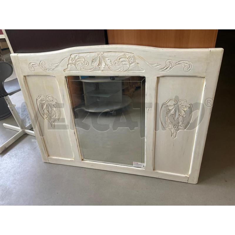 SPECCHIERA LEGNO BIANCO INTARSIATO | Mercatino dell'Usato Nichelino bardonecchia 1