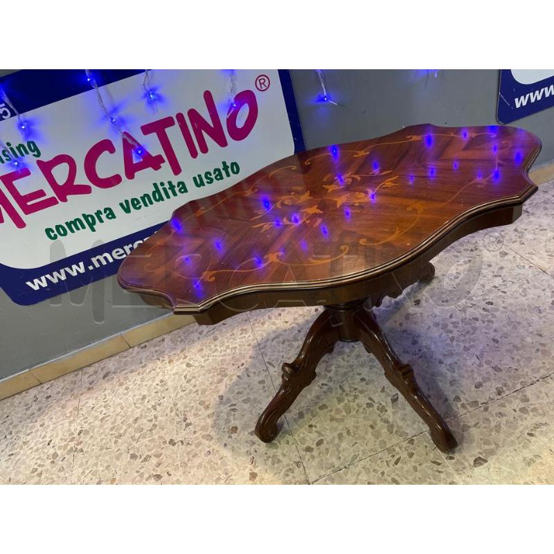 TAVOLINO OVALE CON INTARSI  | Mercatino dell'Usato Nichelino bardonecchia 1