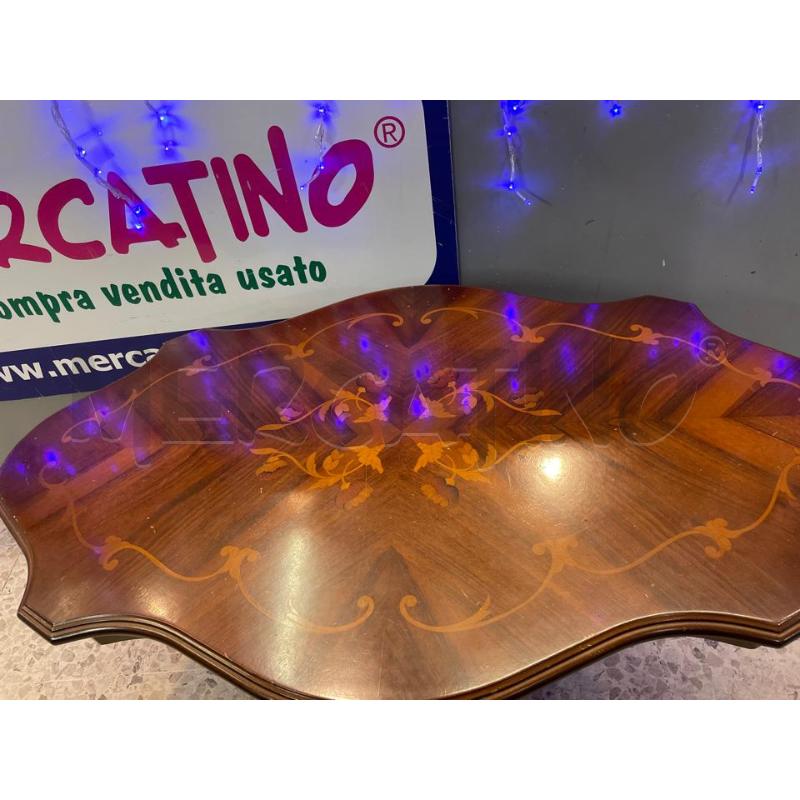 TAVOLINO OVALE CON INTARSI  | Mercatino dell'Usato Nichelino bardonecchia 3