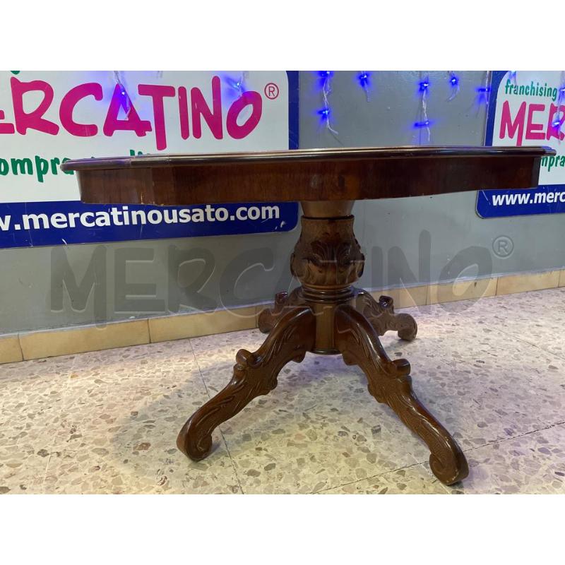 TAVOLINO OVALE CON INTARSI  | Mercatino dell'Usato Nichelino bardonecchia 4