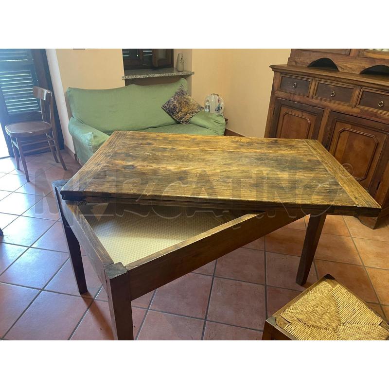 TAVOLO EPOCA A LIBRO  CASTAGNO | Mercatino dell'Usato Nichelino bardonecchia 2