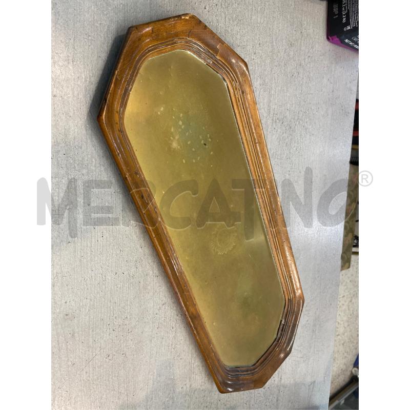 VASSOIO LEGNO E OTTONE  | Mercatino dell'Usato Nichelino bardonecchia 1
