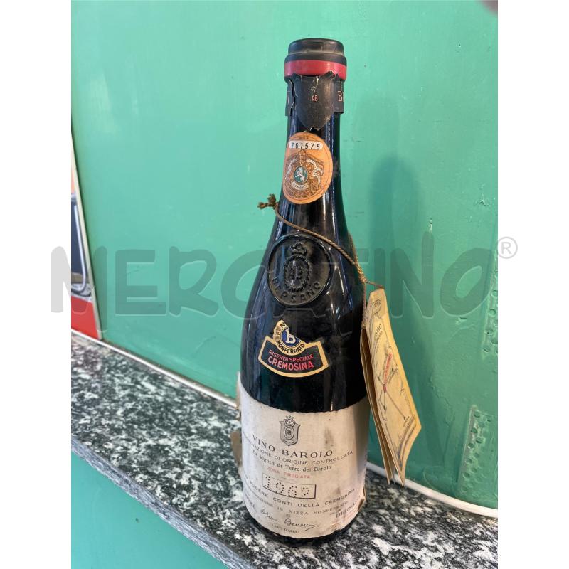 VINO BAROLO RISERVA SPECIALE CREMOSINA 1962 | Mercatino dell'Usato Nichelino bardonecchia 1