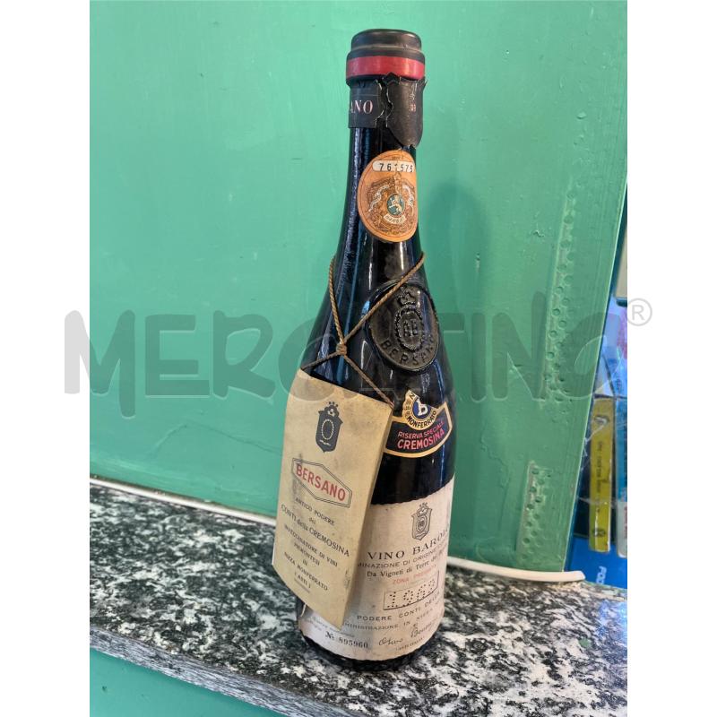 VINO BAROLO RISERVA SPECIALE CREMOSINA 1962 | Mercatino dell'Usato Nichelino bardonecchia 4