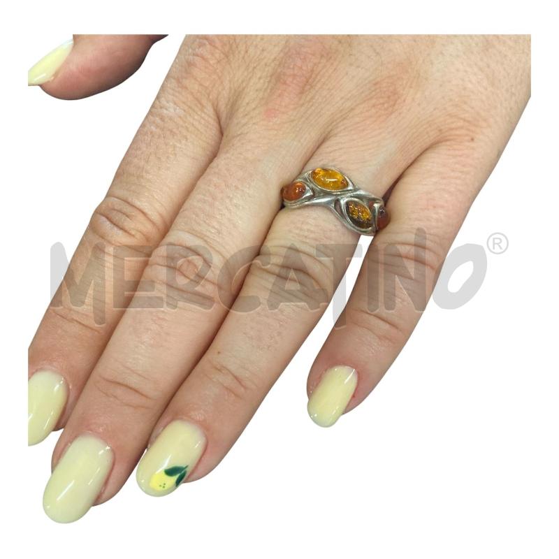 ANELLO DONNA AMBRA 4PIETRE | Mercatino dell'Usato Carmagnola 1