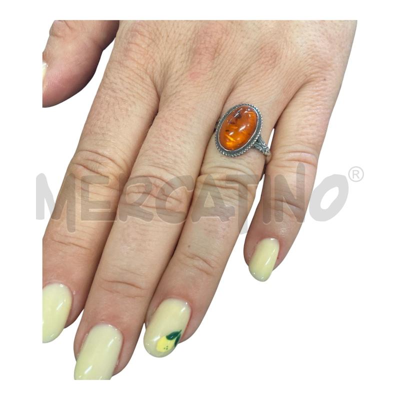 ANELLO DONNA AMBRA OVALE  | Mercatino dell'Usato Carmagnola 1