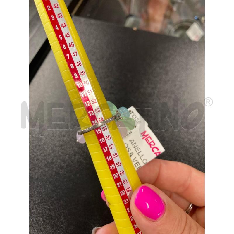 ANELLO DONNA PIETRE ROSA VERDI MOBILI ARG  | Mercatino dell'Usato Carmagnola 4