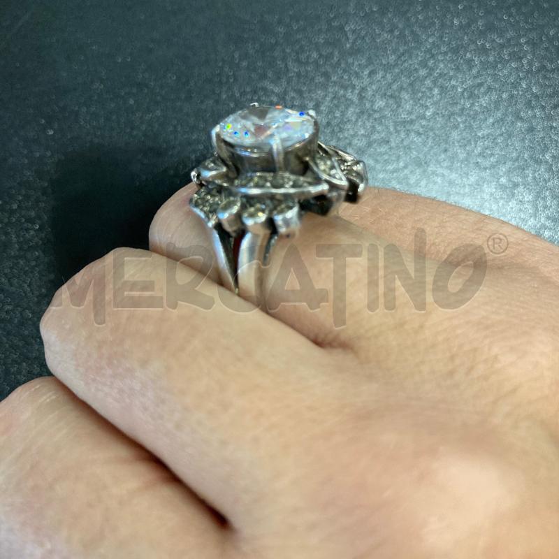 ANELLO DONNA STRASS GROSSO E PUNTI ANNERITI | Mercatino dell'Usato Carmagnola 2