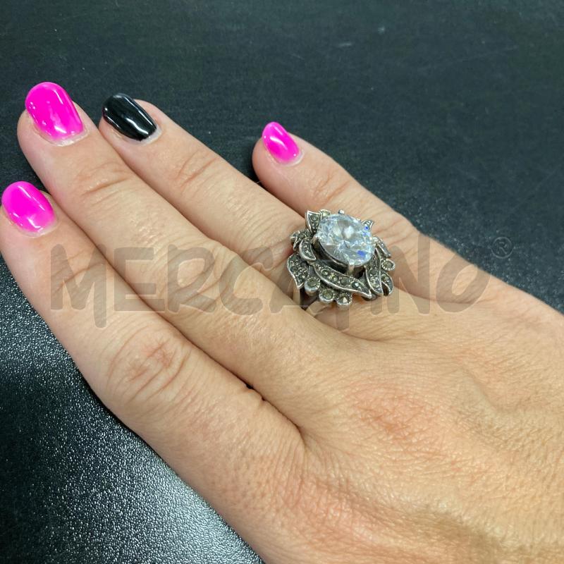ANELLO DONNA STRASS GROSSO E PUNTI ANNERITI | Mercatino dell'Usato Carmagnola 4