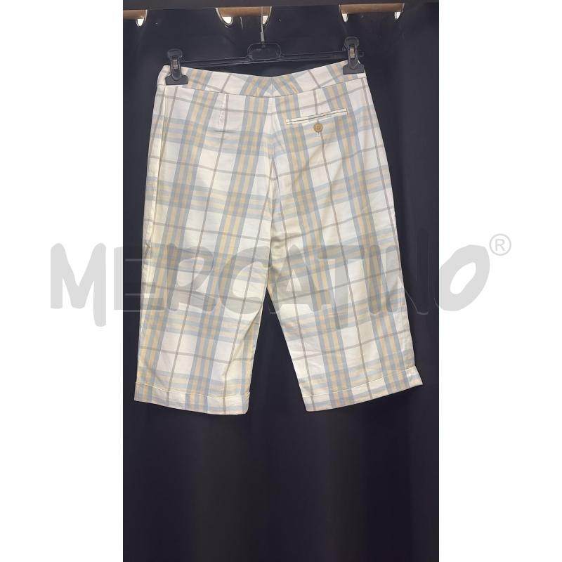 BERMUDA DONNA BURBERRY BEGIE AZZURRO  | Mercatino dell'Usato Carmagnola 2