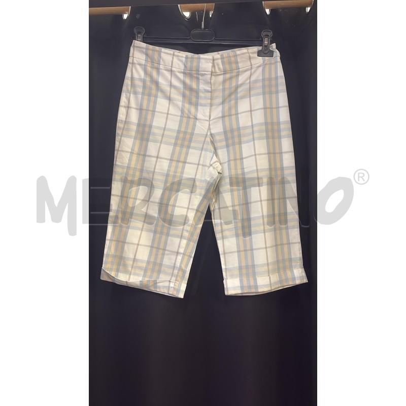 BERMUDA DONNA BURBERRY BEGIE AZZURRO  | Mercatino dell'Usato Carmagnola 4