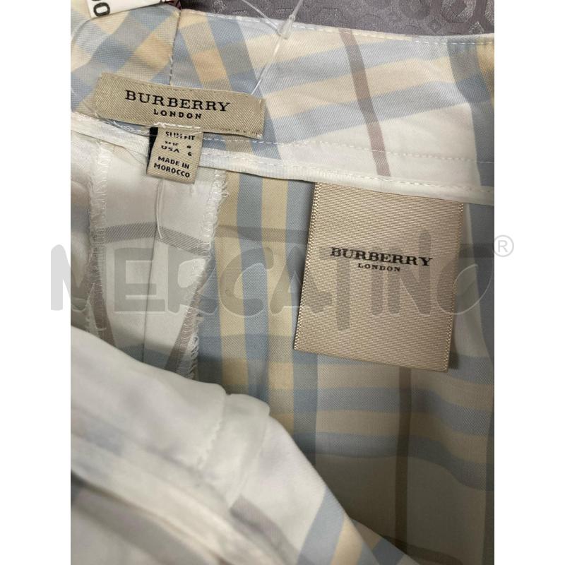 BERMUDA DONNA BURBERRY BEGIE AZZURRO  | Mercatino dell'Usato Carmagnola 5