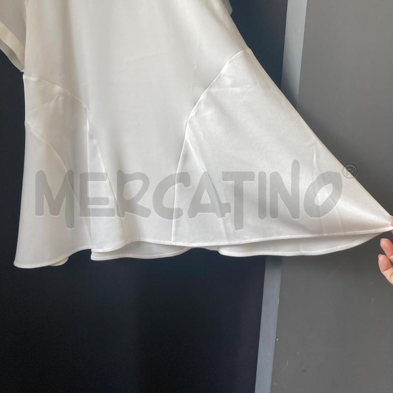 BLUSA DONNA HIGH BIANCA CON LATERALI TIPO RASO | Mercatino dell'Usato Carmagnola 3