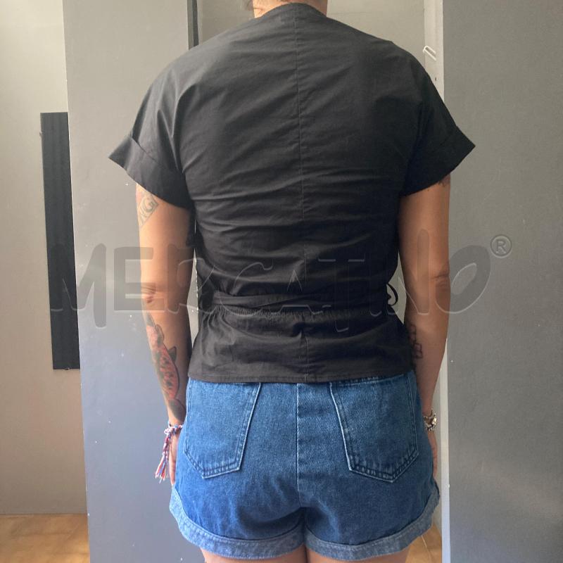 BLUSA DONNA PINKO NERA ELASTICO IN VITA CON CINTURINO | Mercatino dell'Usato Carmagnola 2