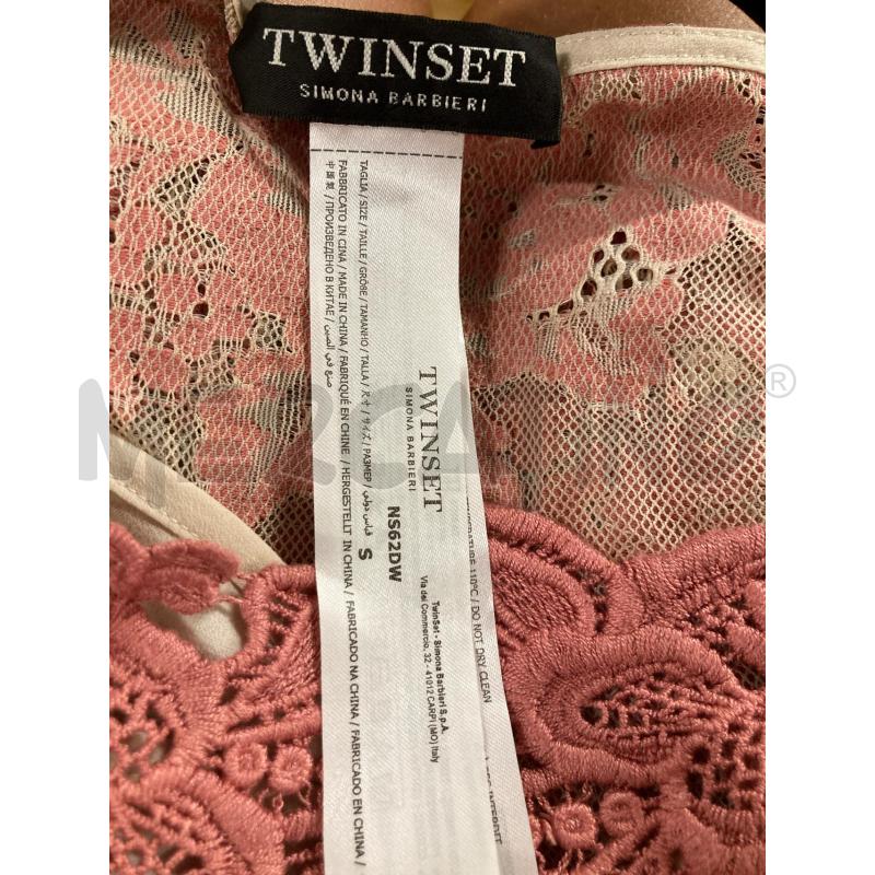 BLUSA DONNA TWINSET BEIGE RICAMO +SOTTOVESTE ROSA | Mercatino dell'Usato Carmagnola 4