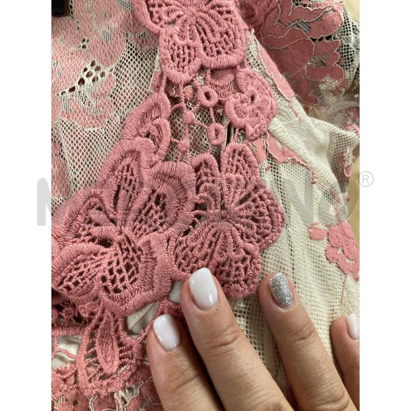 BLUSA DONNA TWINSET BEIGE RICAMO +SOTTOVESTE ROSA | Mercatino dell'Usato Carmagnola 5