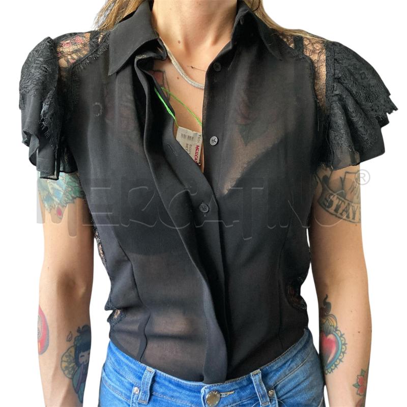 BODY DONNA NERO ELISABETTA FRANCHI M/C PIZZO  | Mercatino dell'Usato Carmagnola 1
