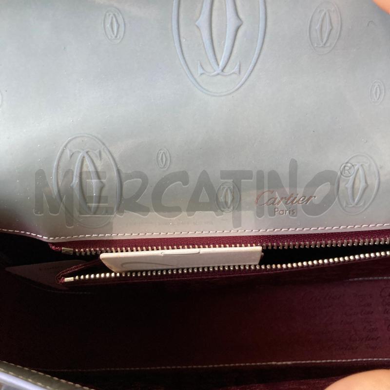 BORSA DONNA A SPALLA CARTIER GRIGIA VERNICE | Mercatino dell'Usato Carmagnola 3