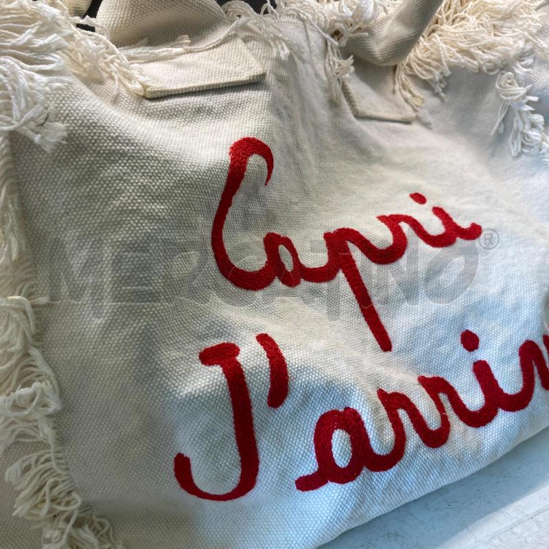 BORSA DONNA BIANCA SAINT BARTH CAPRI J'ARRIVE | Mercatino dell'Usato Carmagnola 2